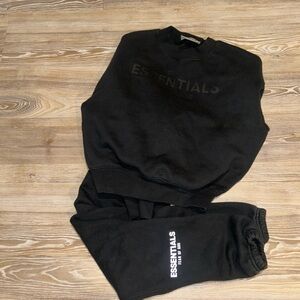 Essentials sweat suit.